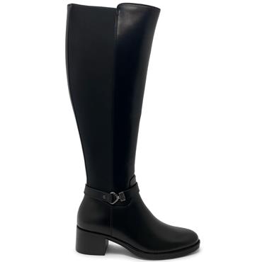 SUSST WOMENS ZIP HIGH LEG BOOT - BLACK